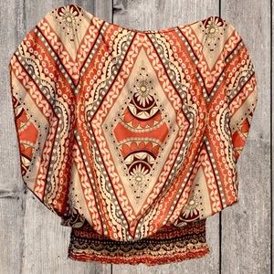 Colorful Satin Blouse